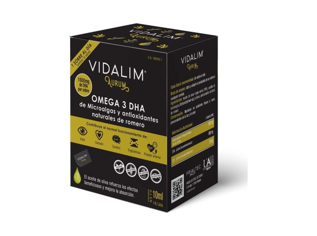 Vidalim Aurum Omega 3 Dha 16 Sobres