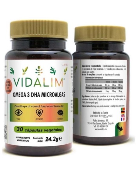 Vidalim Omega 3 Dha 250Mg. 30Cap.
