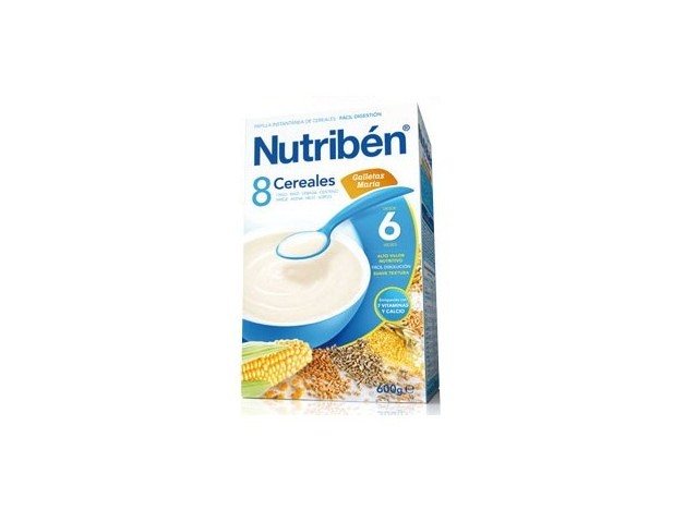Nutriben 8 Cereales galletas Maria 600 g