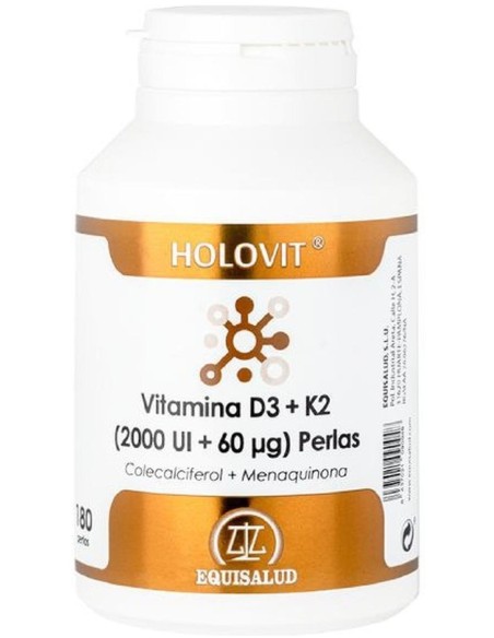 Holovit Vitamina D3 2.000Ui + K2 60Μg 180 Perlas
