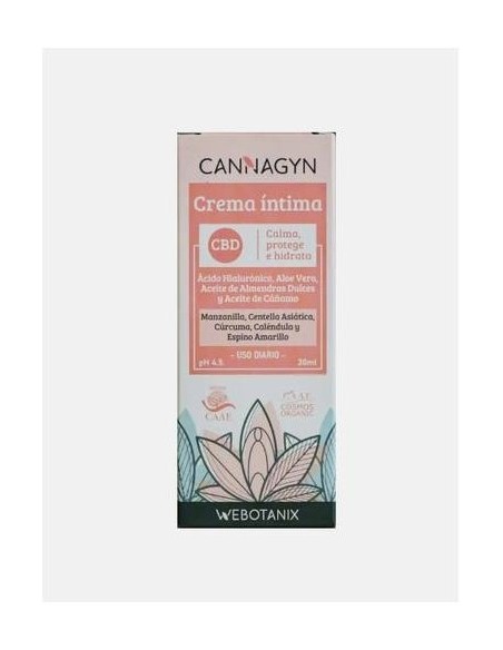 Webotanix Cannagyn Crema Intima 30Ml. Bio