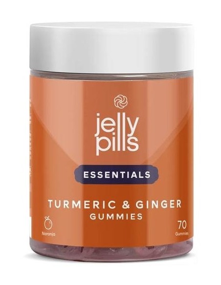 Jelly Pills Essentials Turmeric %26 Ginger Gummies 70Uds