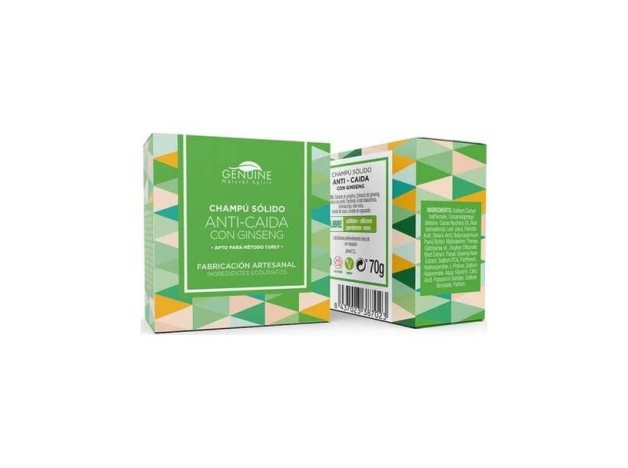 Genuine Champú Sólido Anticaída 60G