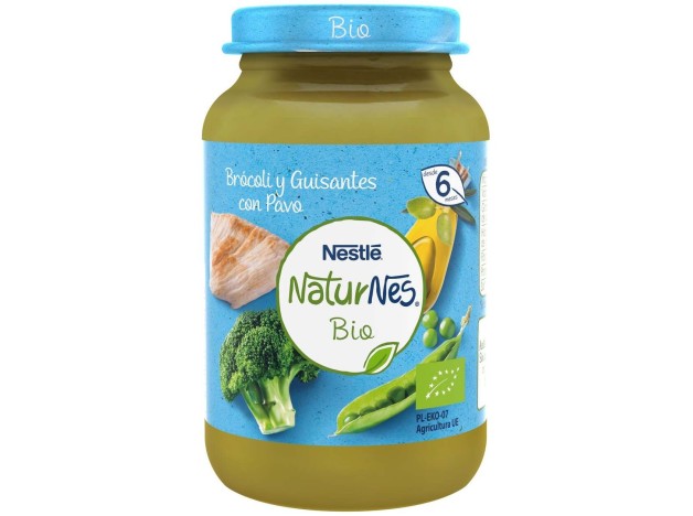 Organic Puré Brócoli Y Guisantes Con Pavo 190 Gr