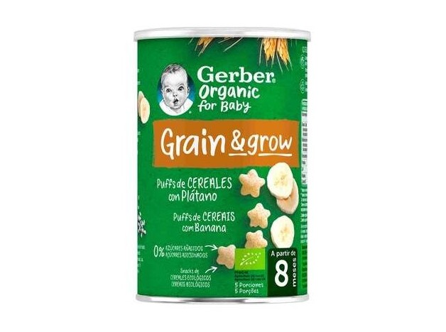 Gerber Organic Puff Snacks De Cereales Y...