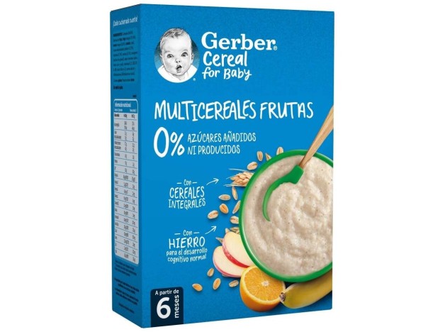 Gerber Multicererales Con Fruta, 270 G