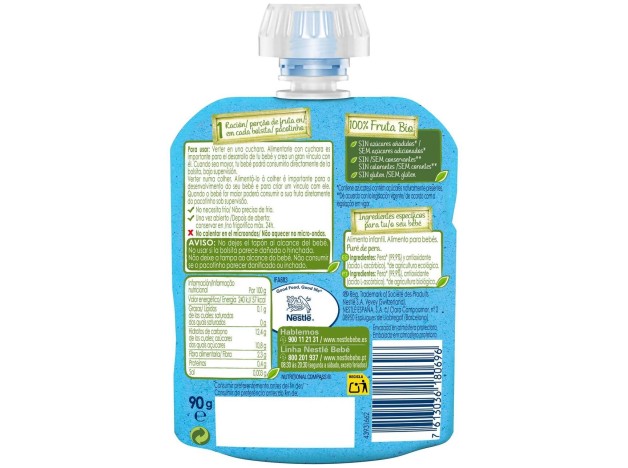 Gerber Pouch Organic Pera, 90 G