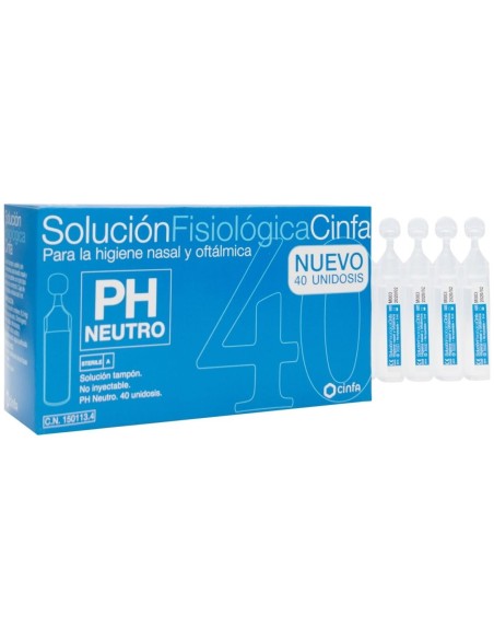 Cinfa Solución Fisiológica, 40 Monodosis