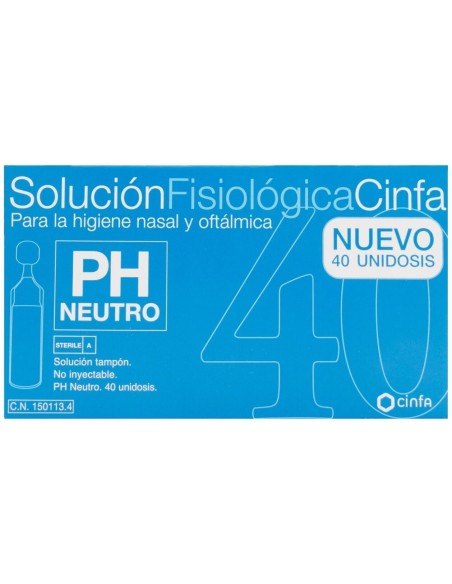Cinfa Solución Fisiológica, 40 Monodosis