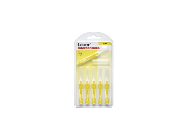 Interdental Lacer Fino Recto Amarillo 6U
