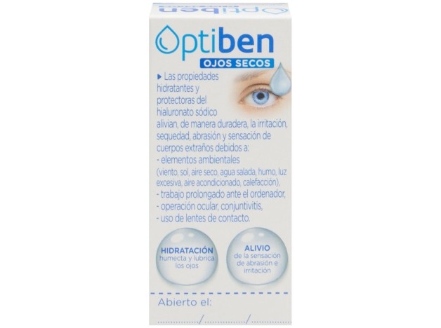 Optiben Ojos Secos Gotas Sequedad Ocular, 10 Ml