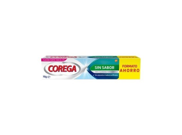 Corega Crema De Fijación Fuerte Sin Sabor 70Gr