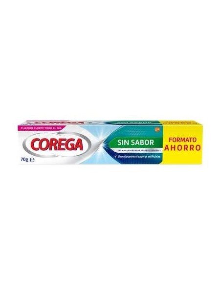 Corega Crema De Fijación Fuerte Sin Sabor 70Gr