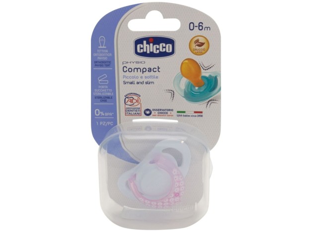 Chicco Chupete Physioforma Caucho 0-6 M Rosa, 1...