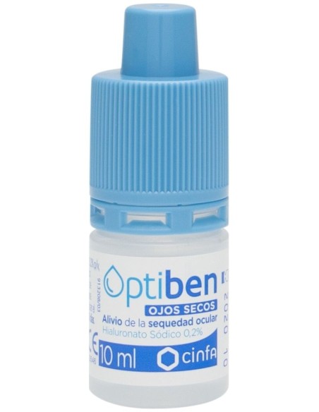 Optiben Ojos Secos Gotas Sequedad Ocular, 10 Ml