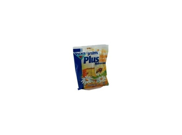 Vicks Praims Plus Caramelos Miel Refrescante, 72 G