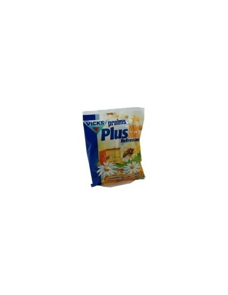 Vicks Praims Plus Caramelos Miel Refrescante, 72 G