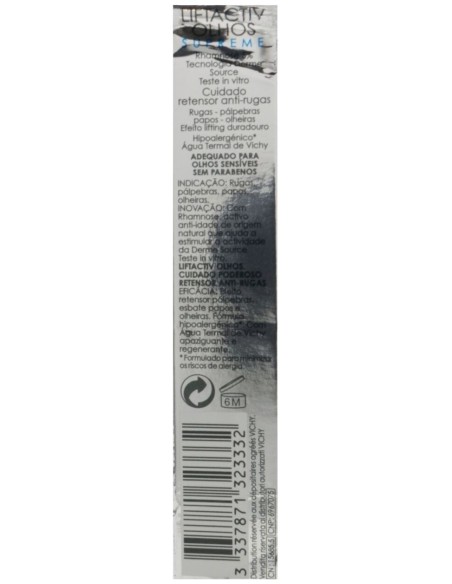 Vichy Liftactiv Cxp Contorno Ojos, 15 Ml
