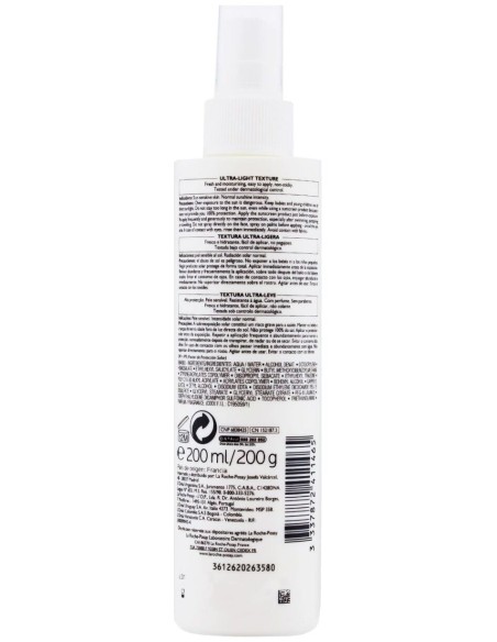 La Roche-Posay Anthelios Spf 30 Alta Protección Spray, 200 Ml