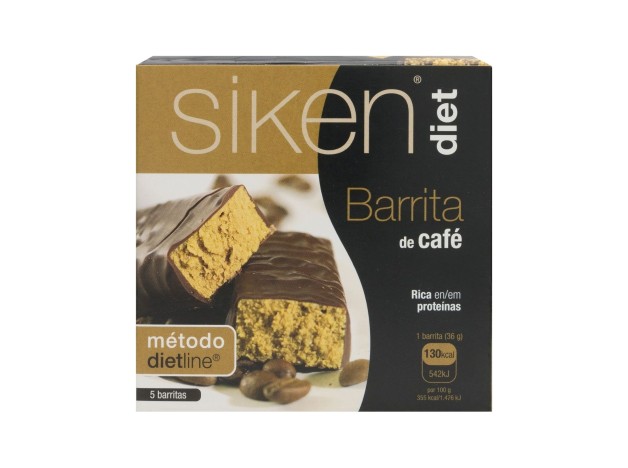 Siken Diet Barrita Sabor Café 5Uds