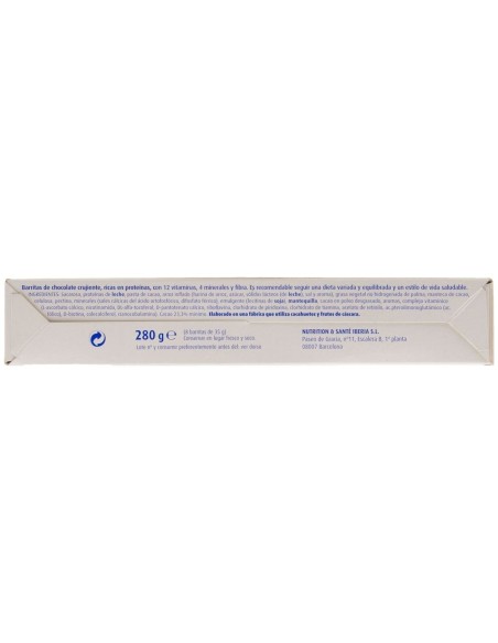 Bimanán Barrita De Chocolate Crujiente, 8 Uds
