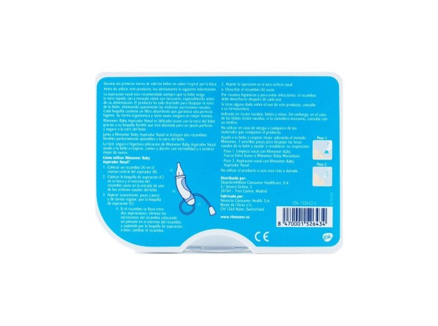 Rhinomer Narhinel Confort Aspirador Nasal, 1 Ud
