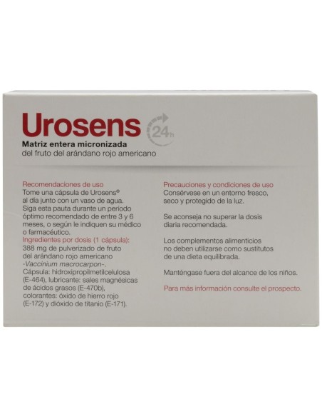 Urosens 120 Mg, 60 Cápsulas