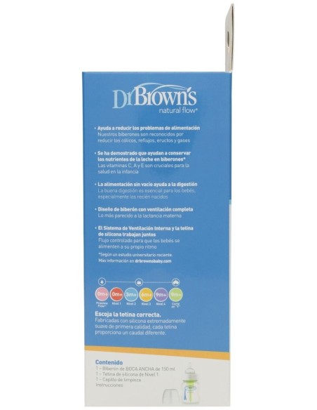 Dr. Brown'S Options+ Biberón Boca Estrecha 120 Ml, 1 Ud
