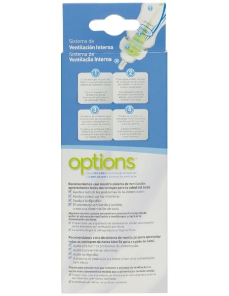 Dr. Brown'S Options+ Biberón Boca Estrecha 120 Ml, 1 Ud