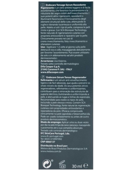 Endocare Tensage Sérum Reafirmante Regenerador 30Ml