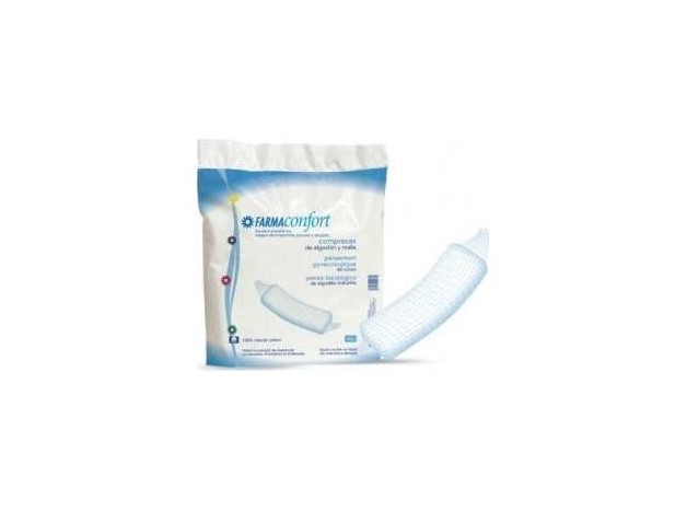 Farmaconfort Compresa De Algodón Y Malla, 20 Uds