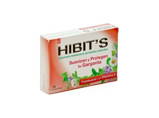 Hibits Garganta Frambuesa 16Caramelos