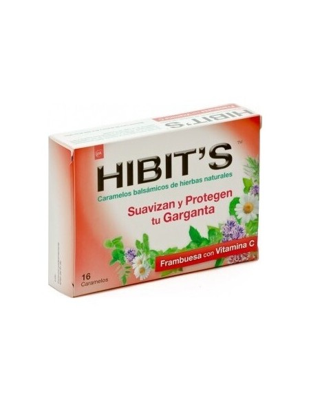 Hibits Garganta Frambuesa 16Caramelos