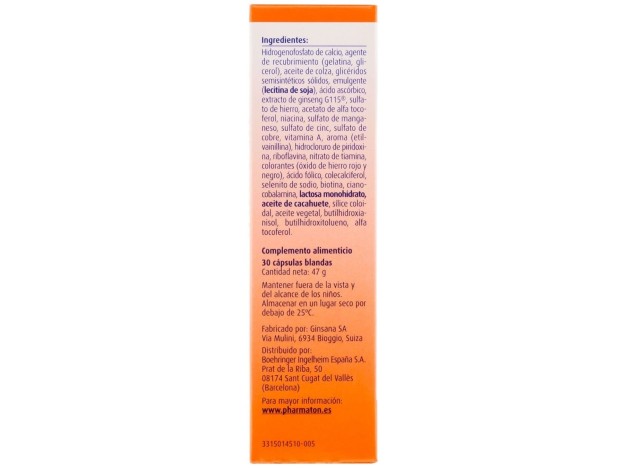 Pharmaton Complex, 30 Cápsulas