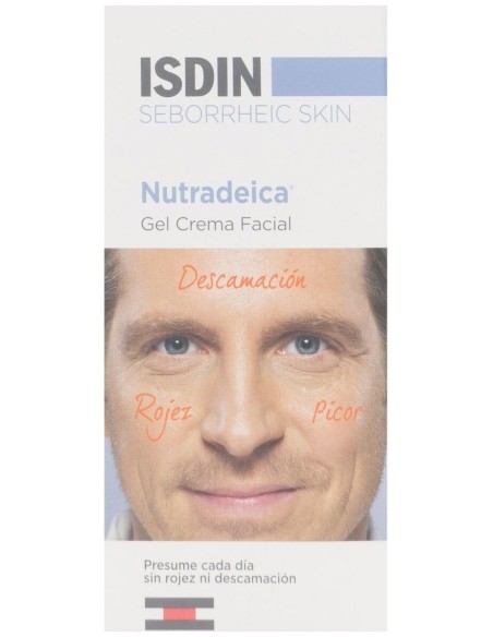 Isdin Nutradeica Gel Crema Facial Piel Seborreica, 50 Ml