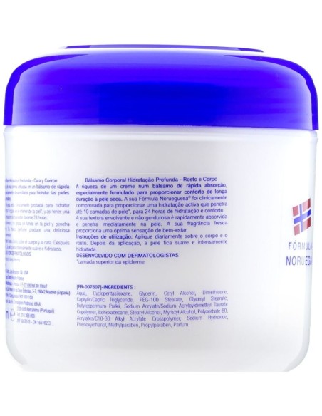 Neutrogena Fórmula Noruega Confort Bálsamo Hidratación Profunda Cara Y Cuerpo, 300 Ml