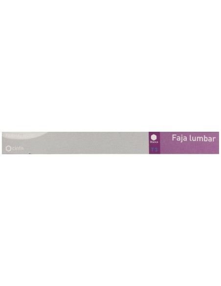 Farmalastic Faja Lumbar Blanca Velcro T-3 1Ud