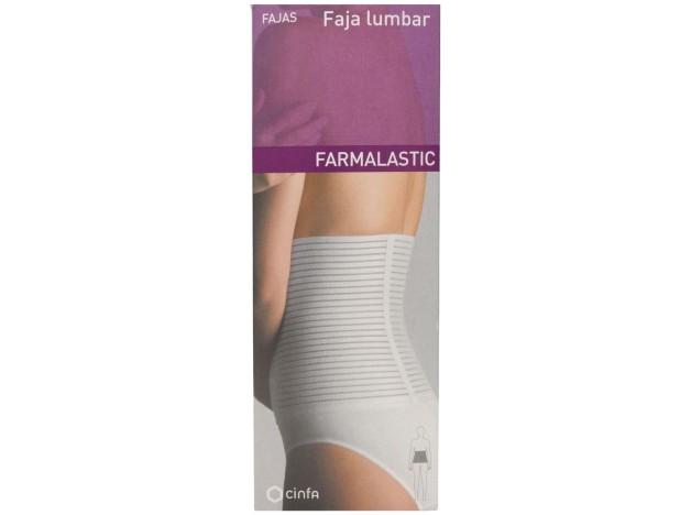 Farmalastic Faja Lumbar Blanca Velcro T-3 1Ud