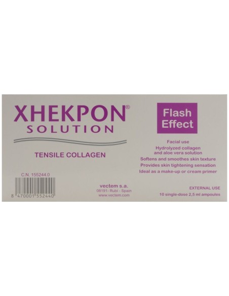 Xhekpon® Solución Colágeno Tensor 10Amp