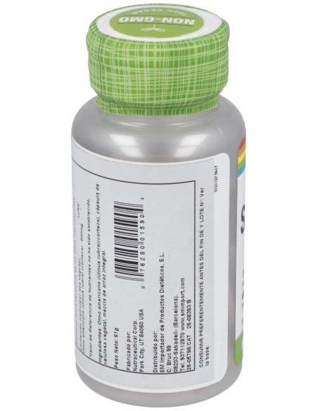 Solaray Slippery Elm Bark Ulmus Rubra 400Mg 100Caps