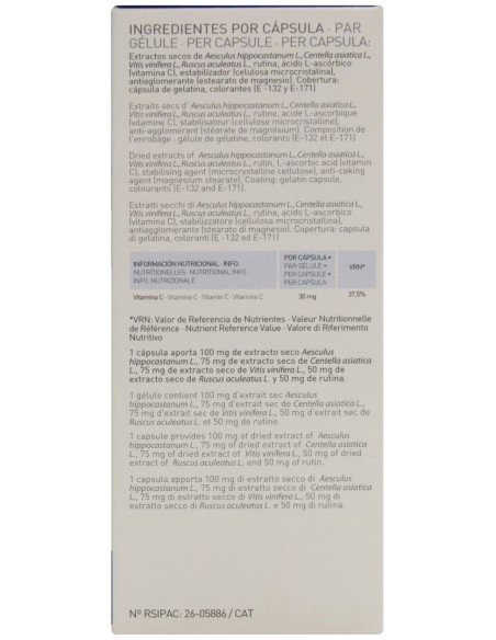 Martiderm Vascular Legvass Drenante Y Tonificante, 60 Cápsulas