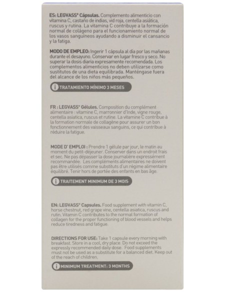 Martiderm Vascular Legvass Drenante Y Tonificante, 60 Cápsulas