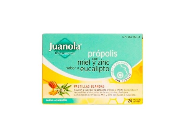 Pastillas Juanola Propolis Miel Zinc Eucalipto