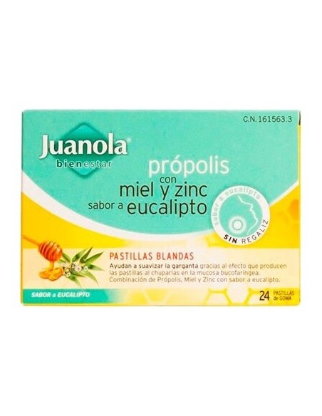 Pastillas Juanola Propolis Miel Zinc Eucalipto
