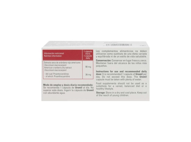 Uromil 60Caps - Laboratorios Viñas