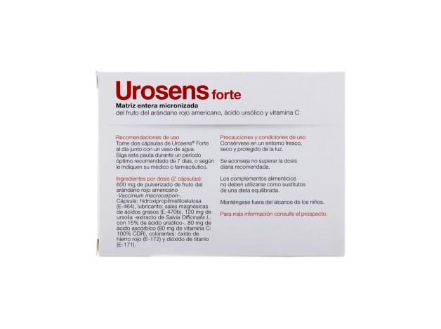 Urosens Forte 120 Mg, 14 Cápsulas