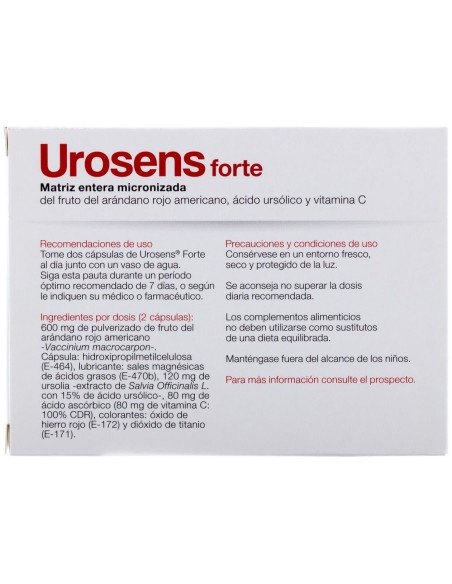 Urosens Forte 120 Mg, 14 Cápsulas