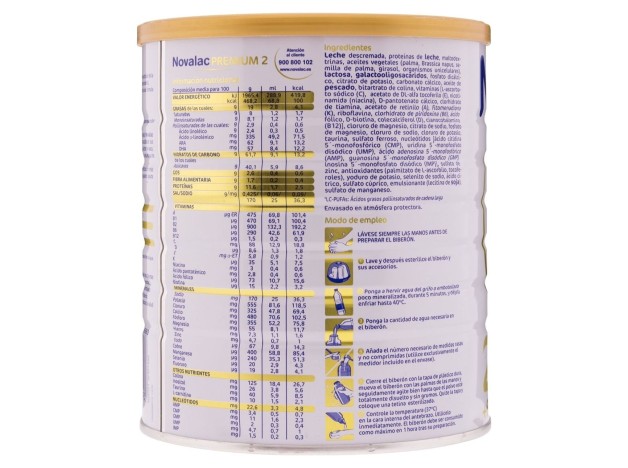 Novalac Premium 2 Leche Continuación +6M 800G