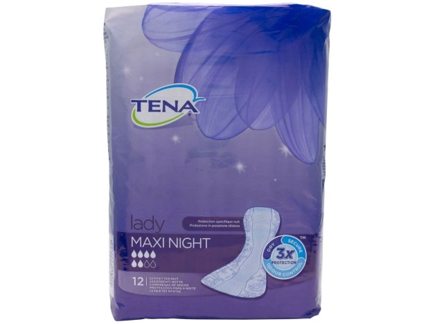 Tena Discreet Maxi Night Compresas 12Uds