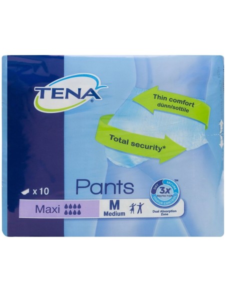 Tena Pants Maxi Talla Mediana, 10 Uds
